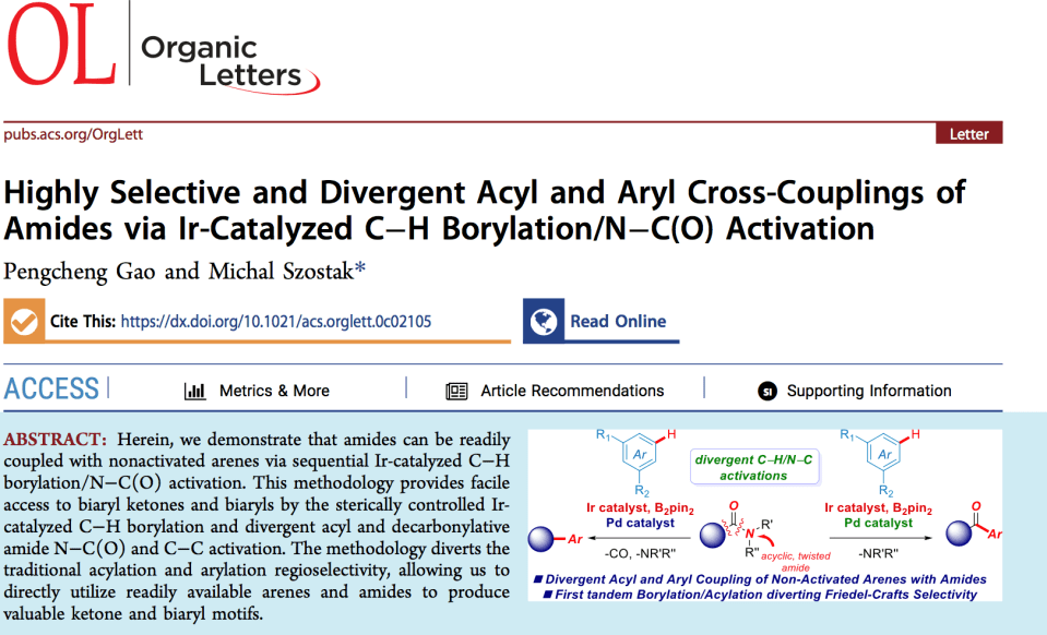 Iridium-borylation-amide-cross-coupling