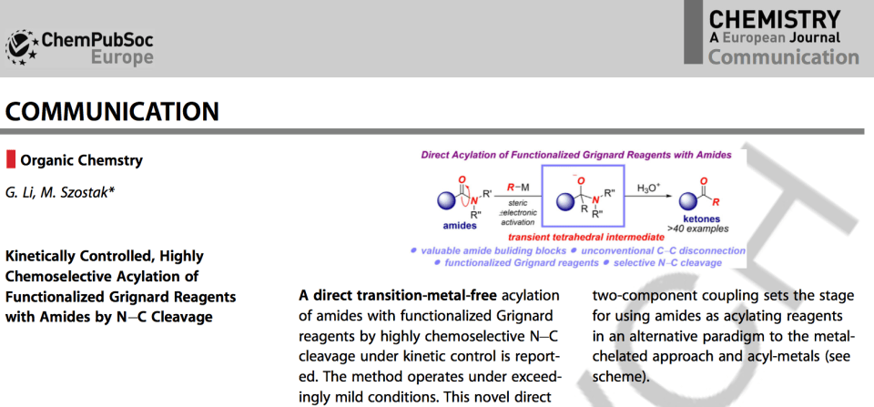 Twisted amides as highly chemoselective acylating reagents