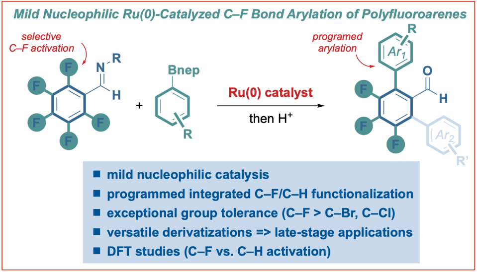 C-F-activation-ruthenium-catalysis-polyfluoroarenes-fluorine-activation-Zhang-Szostak-2022