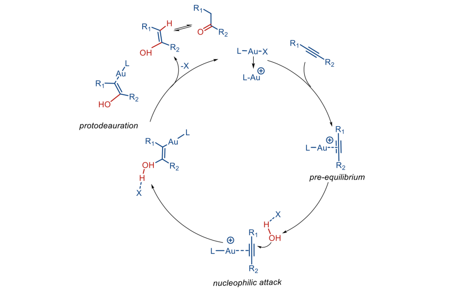Gold-catalyzed-hydration-reactions