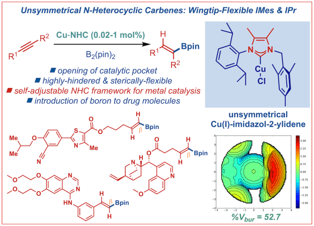 269-Unsymmetrical N-heterocyclic carbenes