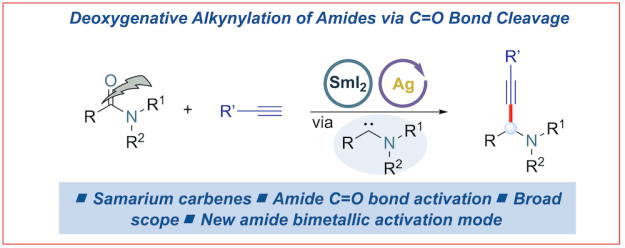 276-Samarium iodide-deoxygenative alkynylation-amides